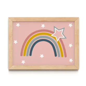 regenboog poster roze meisjeskamer hiphuisje kopiëren