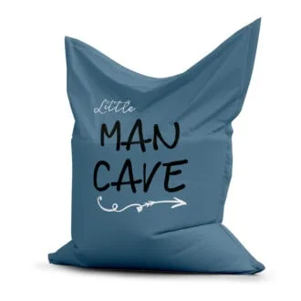 zitzak little man cave blauw hiphuisje