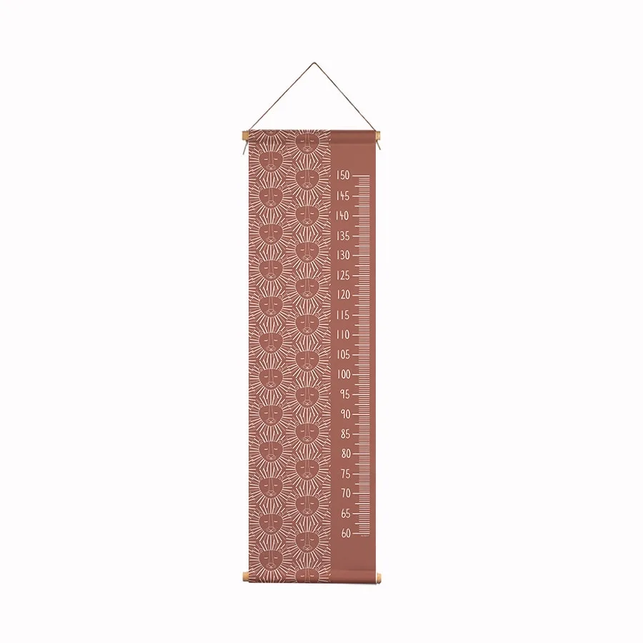 groeimeter met leeuw in mooie bruine tint voor de kinderkamer