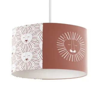 hanglamp met leeuwen in bruin voor de kinderkamer- hiphuisje