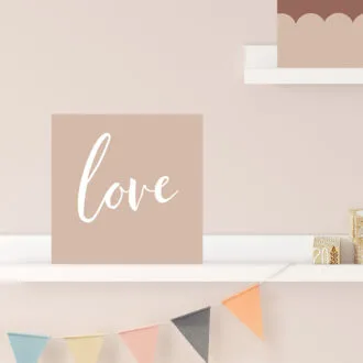 forex tegeltje love meisje beige rozehip huisje