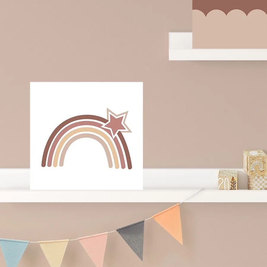 forex tegeltje met regenboog naturel meisjeskamer hiphuisje