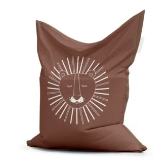 zitzak met leeuw in bruin - hiphuisje