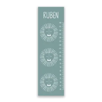 Groeimeter muursticker leeuw groen hiphuisje