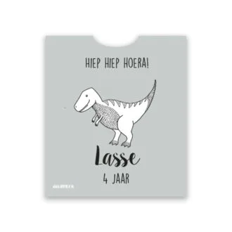 Knijpfruitwikkel dino groen traktatie kind hiphuisje
