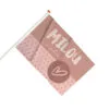 Geboortevlag voor een meisje in roze met hartje - hiphuisje