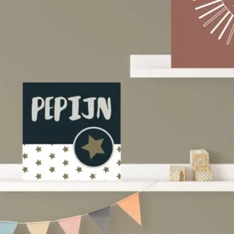 tegeltje naam ster jongetje hiphuisje