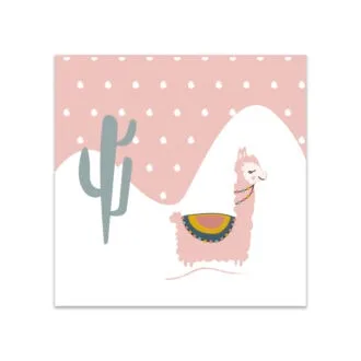 forex tegeltje lama roze meisjeskamer decoratie hiphuisje