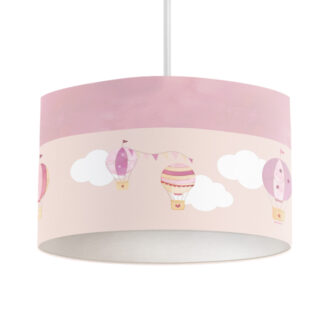 hanglamp met luchtballonnen in roze hiphuisje kopiëren