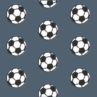 voetbal behang in blauw kinderkamer hiphuisje kopie