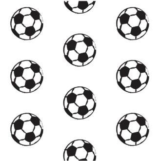 voetbal behang in zwart wit kinderkamer hiphuisje kopie 2