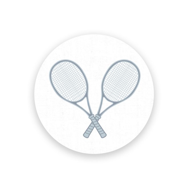 muurcirkel tennis wit blauw kinderkamer decoratie hiphuisje kopiëren