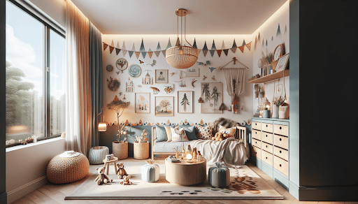 Inspiratie voor een dromerige kinderkamer met unieke decoraties