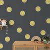 tennisballen muurstickers in geel kinderkamer decoratie