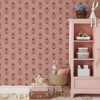 meisjeskamer met lieveheersbeestjes behang oudroze hiphuisje 1