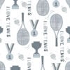 behang tennis wit small hiphuisje