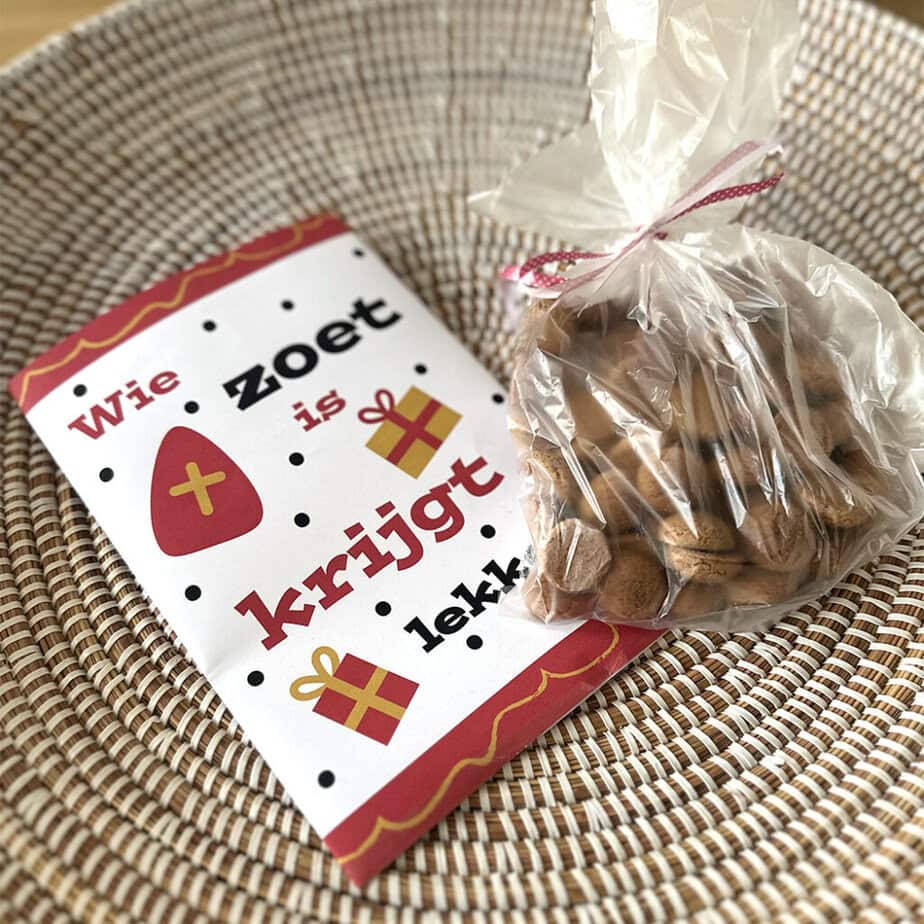 pepernoten zakjes wikkel vullen hiphuisje