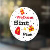 raamsticker welkom sint en piet - hip huisje