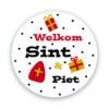 raamsticker welkom sint en piet hiphuisje
