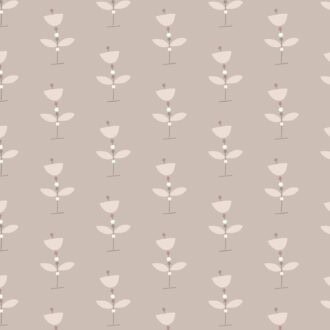 patroonbehang bloemen naturel - hiphuisje