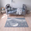 Vloerkleed met walvis print 7 vloerkleed kinderkamer met walvis print in blauw