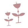 MUURSTICKERS BLOEMETJES ROZE HIPHUISJE