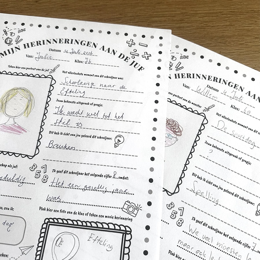 Afscheidsposter juf of meester | invulposter einde schooljaar 2 afscheidsposter juf of meester cadeau einde schooljaar