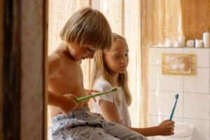 kinderen veilige badkamer