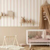 strepen behang kinderkamer ice met witte strepen