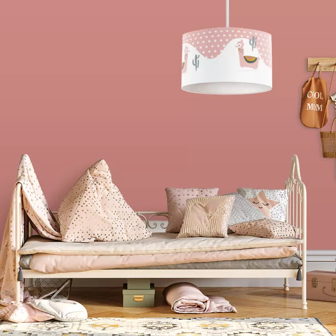 lamp lama bergen roze hiphuisje