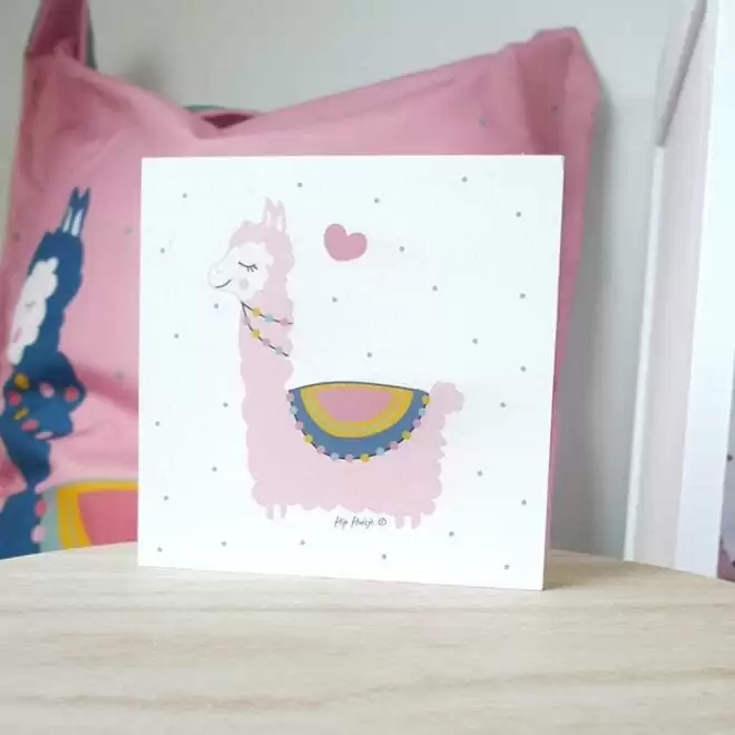 decoblok lama wit roze meisjeskamer hiphuisje 2