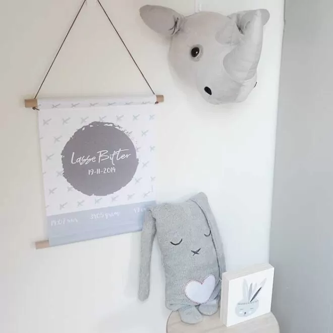 geboorteposter baby geboren kado hiphuisje 2