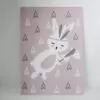 kaart roze konijntje meisjeskamer hip huisje
