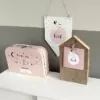 kraamcadeau geboorte geboorteuitzet vaantje meisje geboorte kraamkado ooievaar koffertje tipi meisje hiphuisje