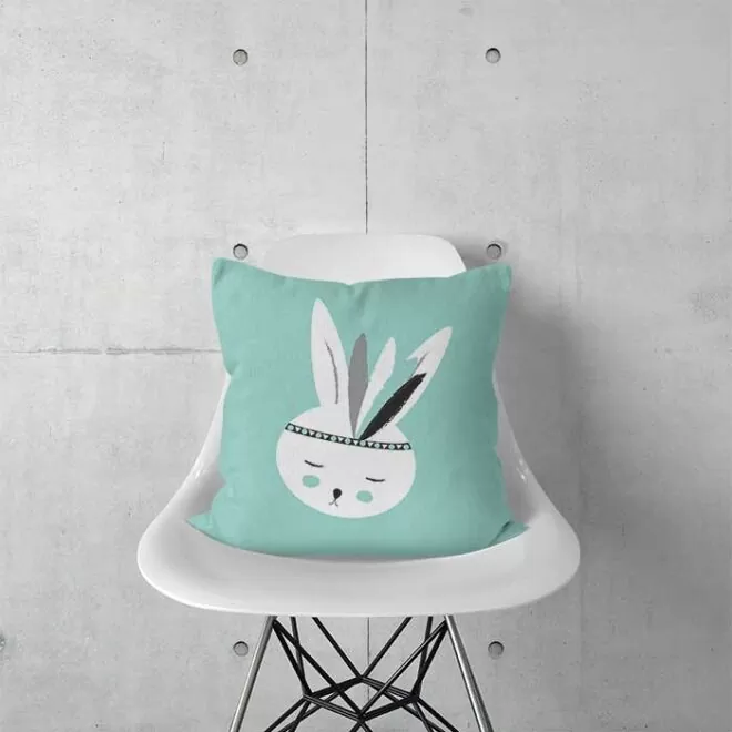 kussen konijntjes groen babykamer kinderkamerstyling hiphuisje 2