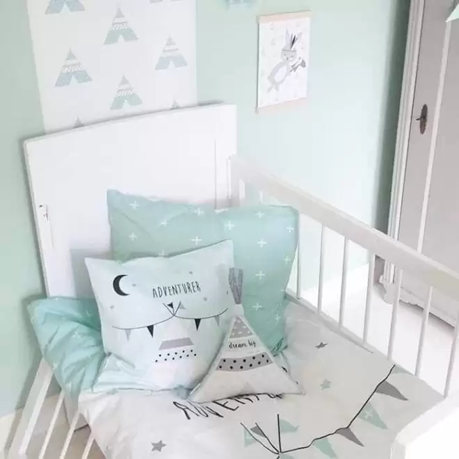 kussens tipi kinderkamer groen