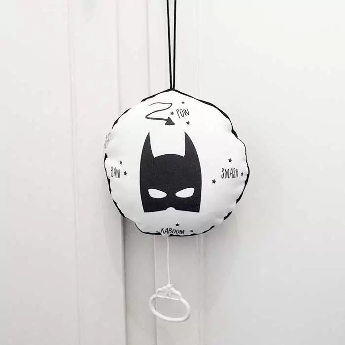 muziekdoosje babykamer baby superheld batman suphero hiphuisje