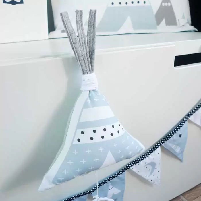 muziekdoosje blauw tipi hiphuisje