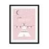 poster tipi roze meisjeskamer styling hiphuisje 2