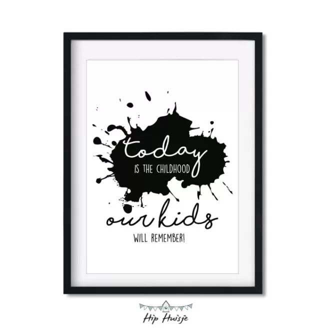poster zwartwit monochrome woonkamer kinderkamer babykamer accessoires