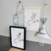 posters muziekdoosje babykamer roze groen hip huisje