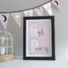 roze accessoires kinderkamer meisjeskamer vlaggenlijn poster hiphuisje