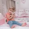 sfeerfoto dekbedovertrek tipi roze hiphuisje knuffelkonijntje junior dekbedovertrek peuter