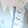 groeimeter walvis blauw kinderkamer styling meetlat hiphuisje