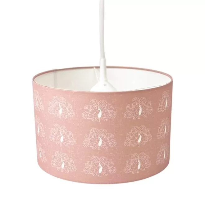 hanglamp pauw roze meisjeskamer