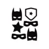 muurstickers superhero hiphuisje