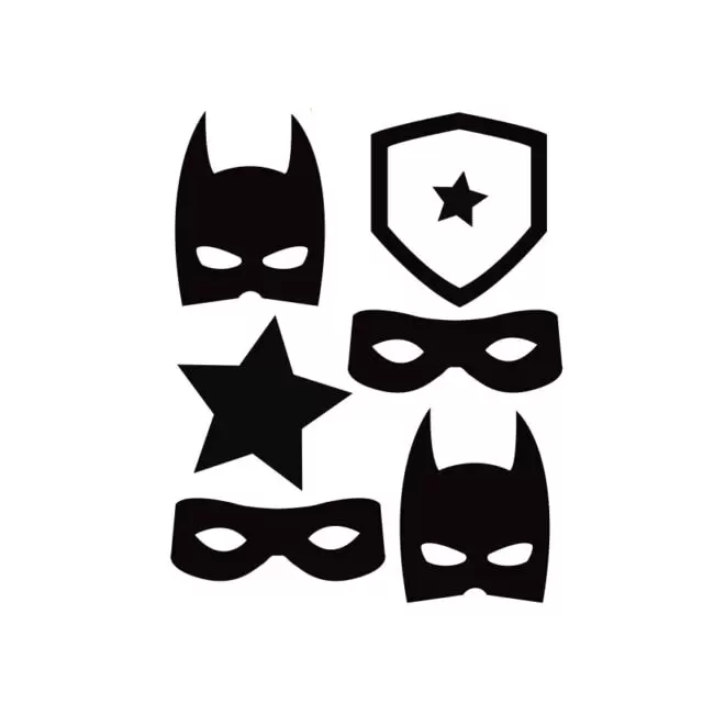 muurstickers superhero hiphuisje