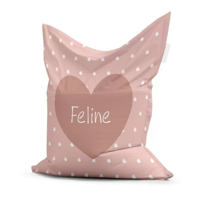 zitzak hartje roze meisje kinderkamer