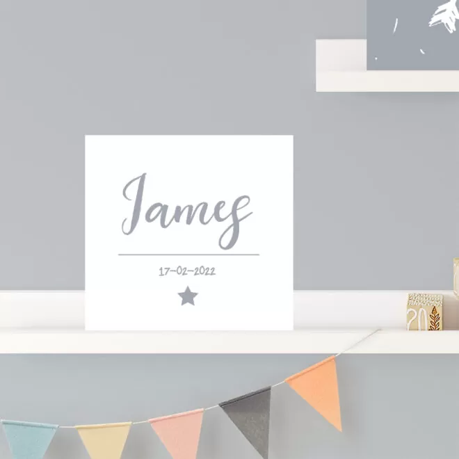 geboorte tegeltje van forex in kleur naar keuze voor de babykamer met naam en geboortedatum hip huisje