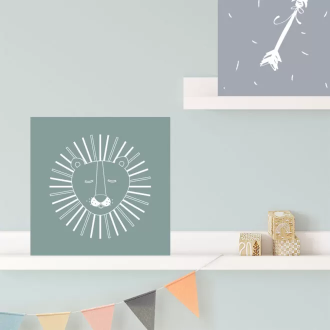 tegeltje met leeuw te bestellen in diverse kleuren